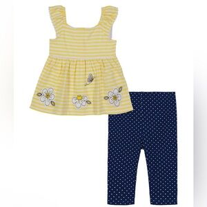 NWT Kids Headquarters Striped Baby Doll Tunic Set